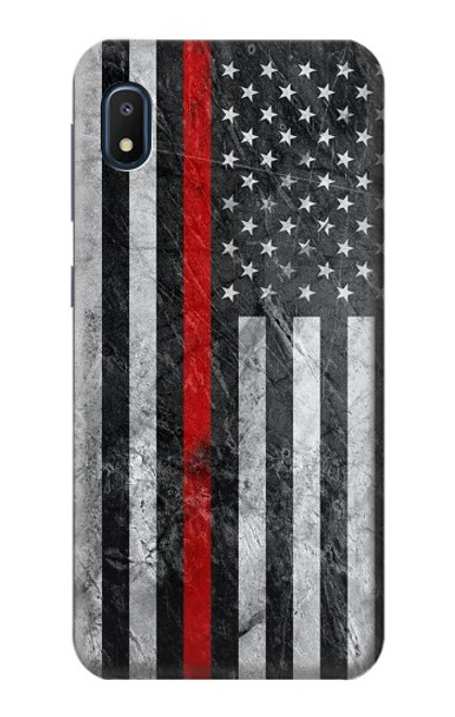 S3687 Firefighter Thin Red Line American Flag Case For Samsung Galaxy A10e