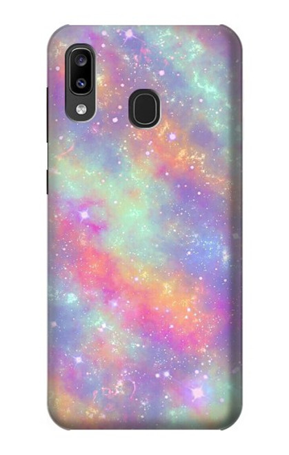 S3706 Pastel Rainbow Galaxy Pink Sky Case For Samsung Galaxy A20, Galaxy A30