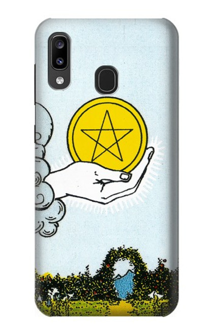 S3722 Tarot Card Ace of Pentacles Coins Case For Samsung Galaxy A20, Galaxy A30
