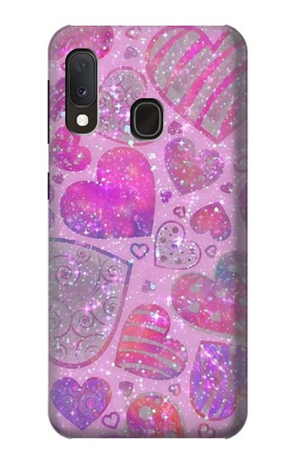 S3710 Pink Love Heart Case For Samsung Galaxy A20e