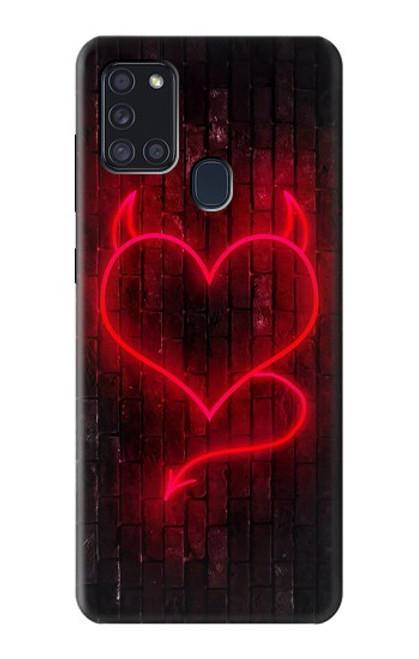 S3682 Devil Heart Case For Samsung Galaxy A21s