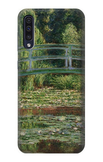 S3674 Claude Monet Footbridge and Water Lily Pool Case For Samsung Galaxy A50