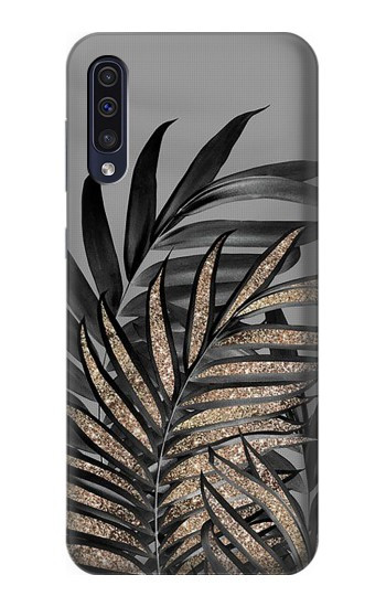 S3692 Gray Black Palm Leaves Case For Samsung Galaxy A70