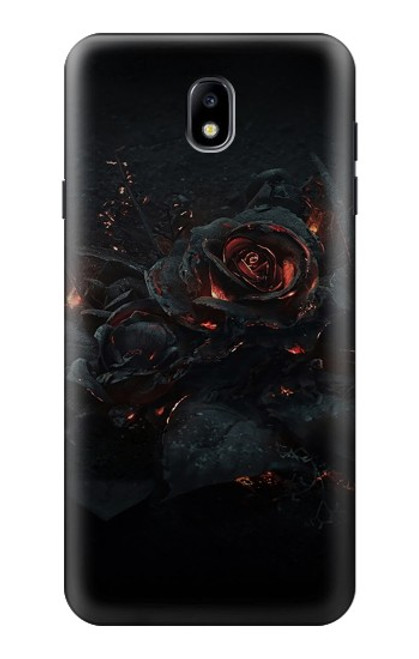 S3672 Burned Rose Case For Samsung Galaxy J7 (2018), J7 Aero, J7 Top, J7 Aura, J7 Crown, J7 Refine, J7 Eon, J7 V 2nd Gen, J7 Star