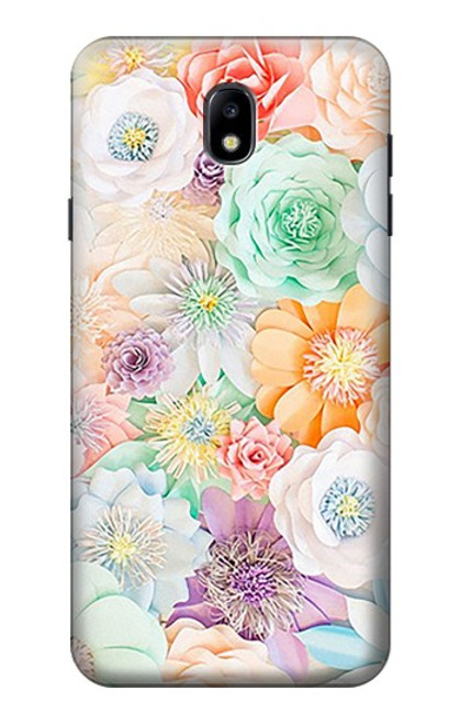 S3705 Pastel Floral Flower Case For Samsung Galaxy J7 (2018), J7 Aero, J7 Top, J7 Aura, J7 Crown, J7 Refine, J7 Eon, J7 V 2nd Gen, J7 Star