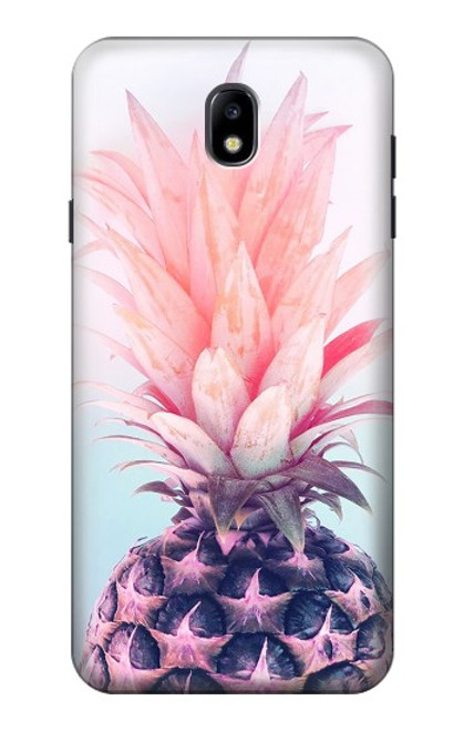 S3711 Pink Pineapple Case For Samsung Galaxy J7 (2018), J7 Aero, J7 Top, J7 Aura, J7 Crown, J7 Refine, J7 Eon, J7 V 2nd Gen, J7 Star