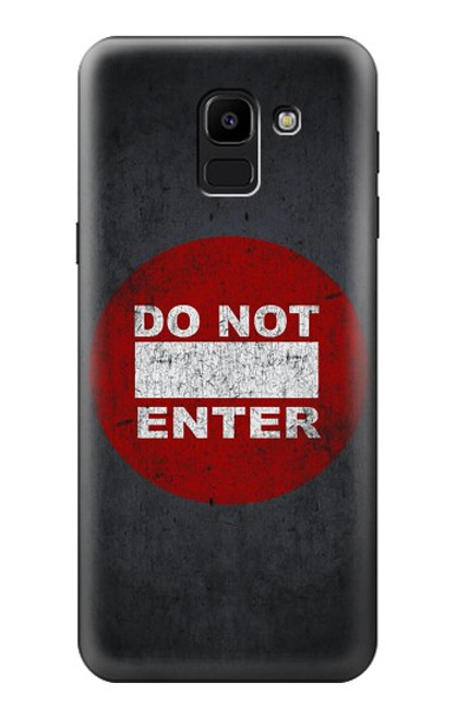 S3683 Do Not Enter Case For Samsung Galaxy J6 (2018)