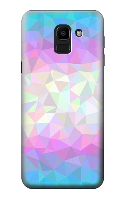 S3747 Trans Flag Polygon Case For Samsung Galaxy J6 (2018)