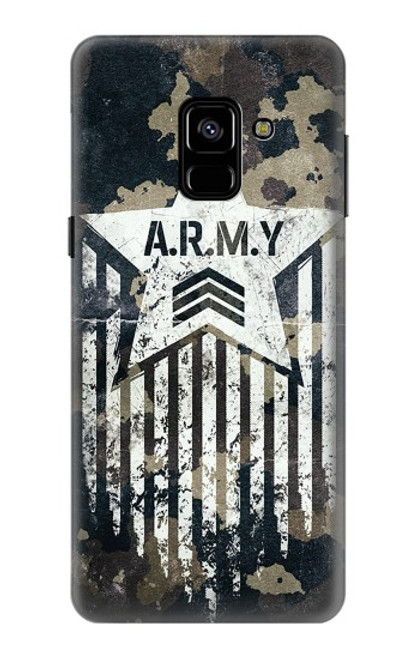 S3666 Army Camo Camouflage Case For Samsung Galaxy A8 (2018)