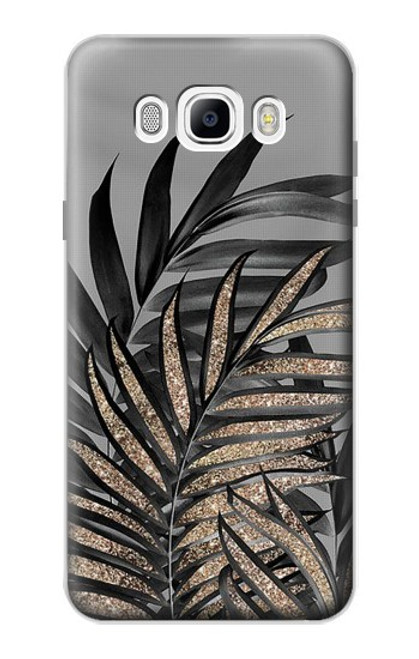S3692 Gray Black Palm Leaves Case For Samsung Galaxy J7 (2016)