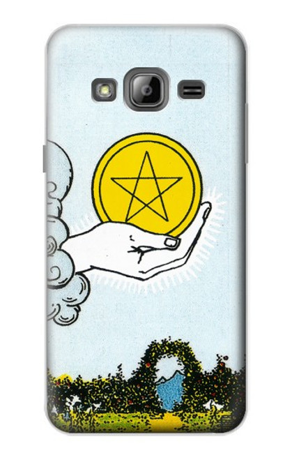 S3722 Tarot Card Ace of Pentacles Coins Case For Samsung Galaxy J3 (2016)