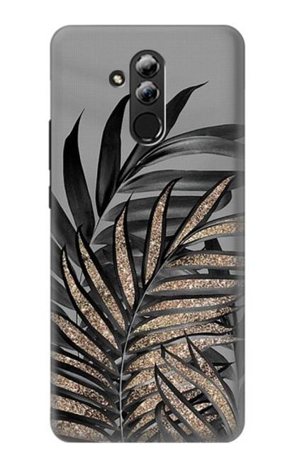 S3692 Gray Black Palm Leaves Case For Huawei Mate 20 lite