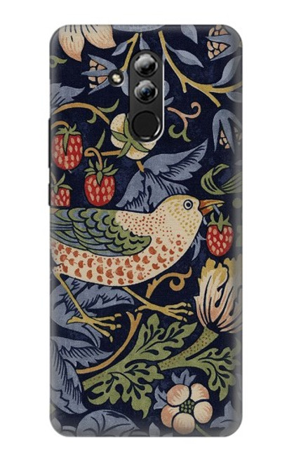S3791 William Morris Strawberry Thief Fabric Case For Huawei Mate 20 lite