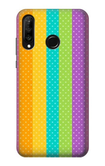 S3678 Colorful Rainbow Vertical Case For Huawei P30 lite