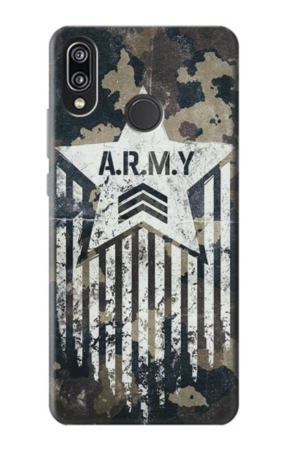 S3666 Army Camo Camouflage Case For Huawei P20 Lite