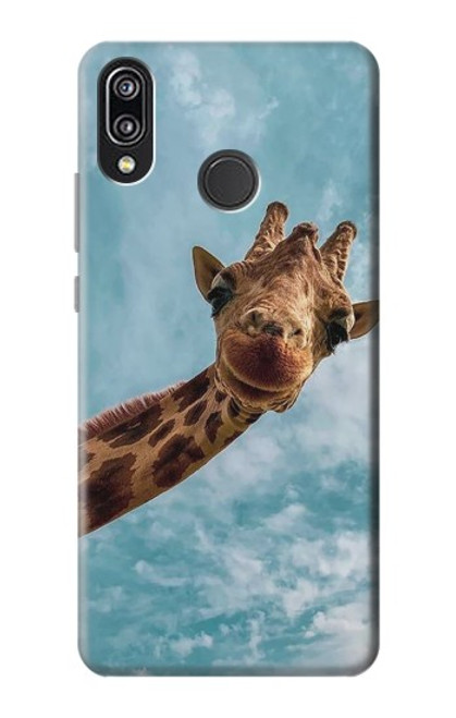 S3680 Cute Smile Giraffe Case For Huawei P20 Lite