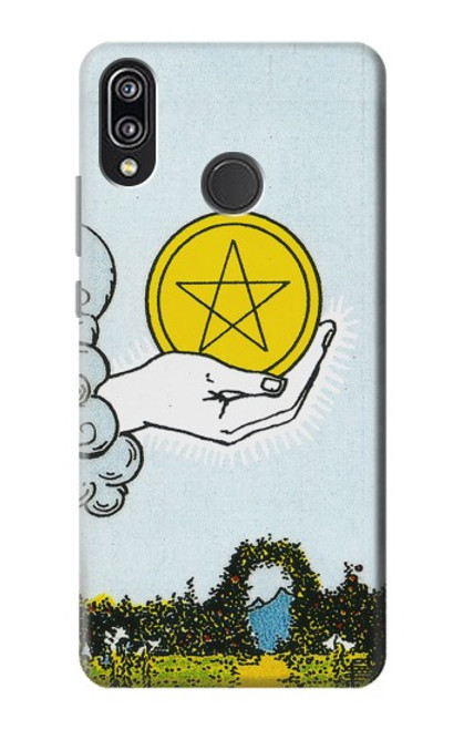 S3722 Tarot Card Ace of Pentacles Coins Case For Huawei P20 Lite