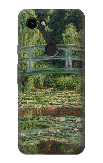 S3674 Claude Monet Footbridge and Water Lily Pool Case For Google Pixel 3a