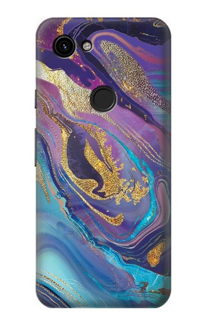 S3676 Colorful Abstract Marble Stone Case For Google Pixel 3a