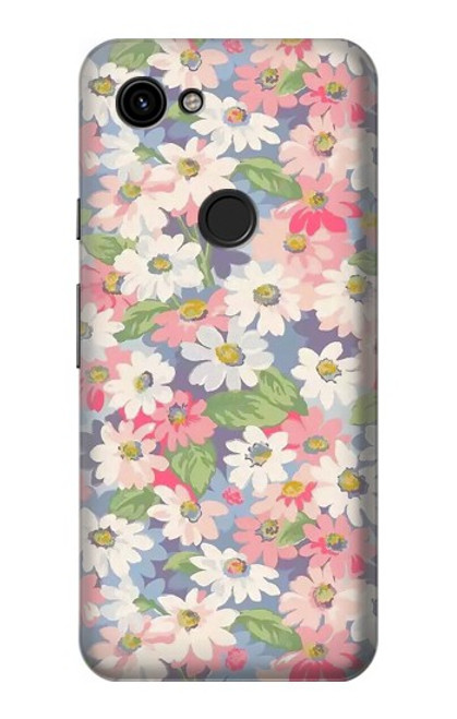 S3688 Floral Flower Art Pattern Case For Google Pixel 3a