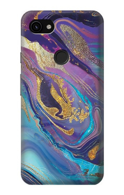 S3676 Colorful Abstract Marble Stone Case For Google Pixel 3a XL