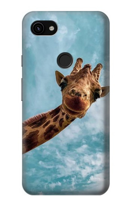 S3680 Cute Smile Giraffe Case For Google Pixel 3a XL