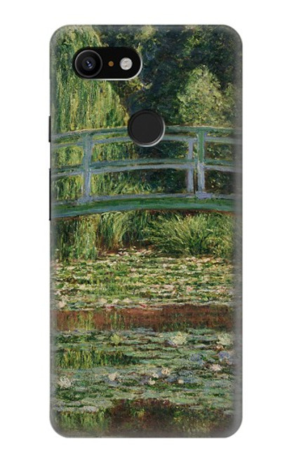 S3674 Claude Monet Footbridge and Water Lily Pool Case For Google Pixel 3