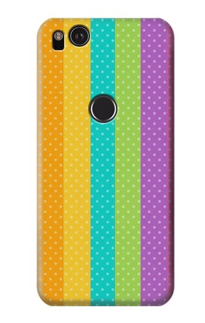 S3678 Colorful Rainbow Vertical Case For Google Pixel 2