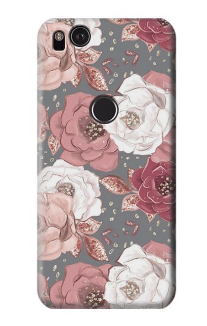 S3716 Rose Floral Pattern Case For Google Pixel 2