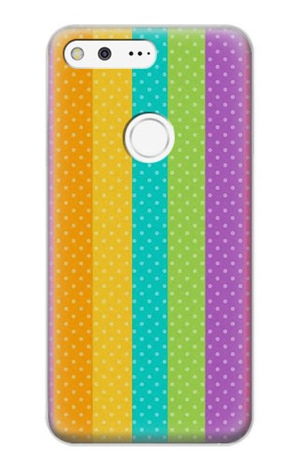 S3678 Colorful Rainbow Vertical Case For Google Pixel XL