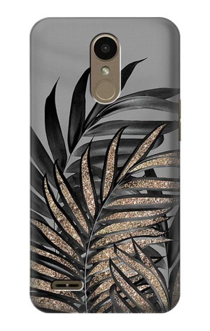 S3692 Gray Black Palm Leaves Case For LG K10 (2018), LG K30