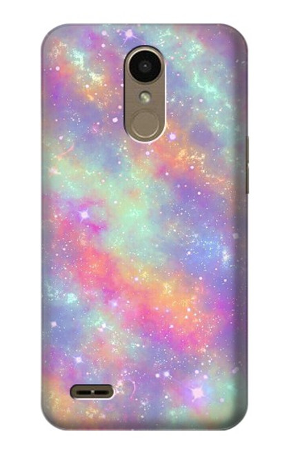 S3706 Pastel Rainbow Galaxy Pink Sky Case For LG K10 (2018), LG K30