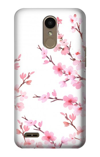 S3707 Pink Cherry Blossom Spring Flower Case For LG K10 (2018), LG K30