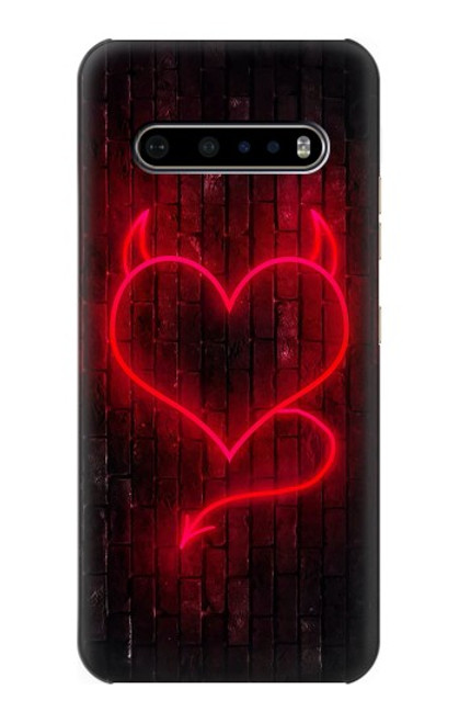 S3682 Devil Heart Case For LG V60 ThinQ 5G