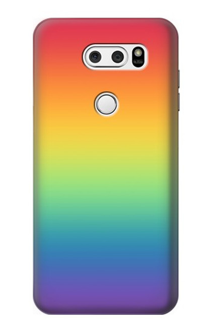 S3698 LGBT Gradient Pride Flag Case For LG V30, LG V30 Plus, LG V30S ThinQ, LG V35, LG V35 ThinQ