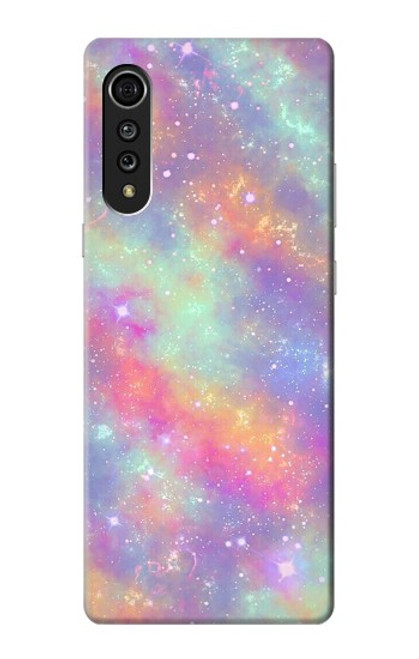 S3706 Pastel Rainbow Galaxy Pink Sky Case For LG Velvet