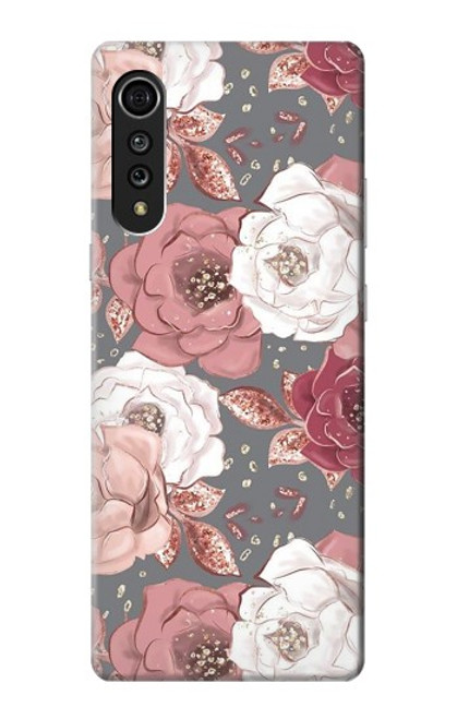 S3716 Rose Floral Pattern Case For LG Velvet