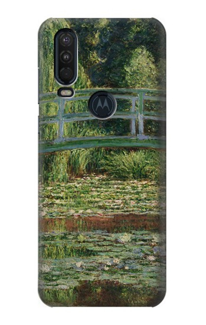 S3674 Claude Monet Footbridge and Water Lily Pool Case For Motorola One Action (Moto P40 Power)
