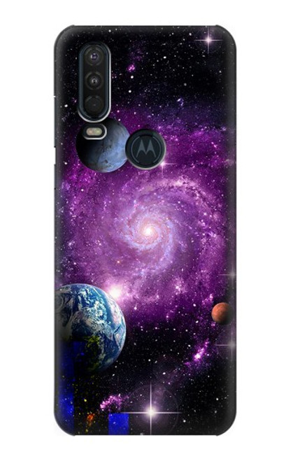 S3689 Galaxy Outer Space Planet Case For Motorola One Action (Moto P40 Power)