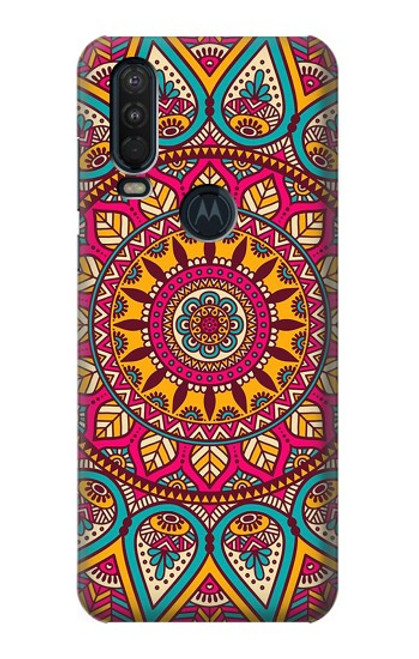 S3694 Hippie Art Pattern Case For Motorola One Action (Moto P40 Power)
