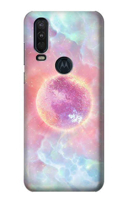S3709 Pink Galaxy Case For Motorola One Action (Moto P40 Power)