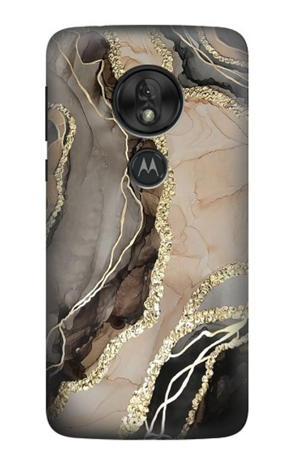 S3700 Marble Gold Graphic Printed Case For Motorola Moto G7 Play