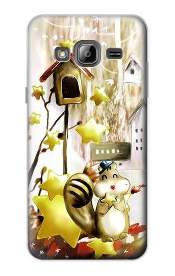 S0109 Cute Squirrel Cartoon Case For Samsung Galaxy J3 (2016)