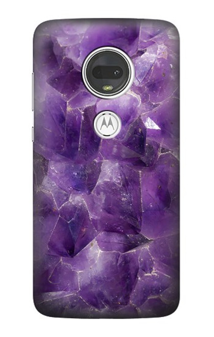 S3713 Purple Quartz Amethyst Graphic Printed Case For Motorola Moto G7, Moto G7 Plus