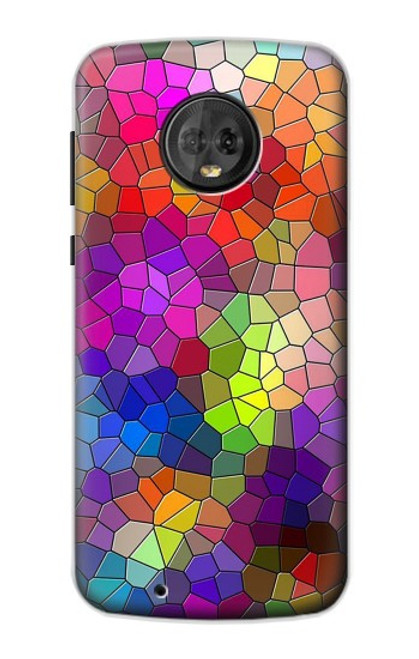S3677 Colorful Brick Mosaics Case For Motorola Moto G6