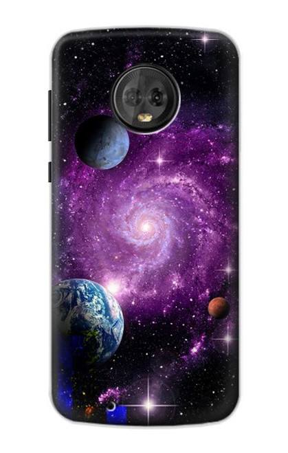 S3689 Galaxy Outer Space Planet Case For Motorola Moto G6