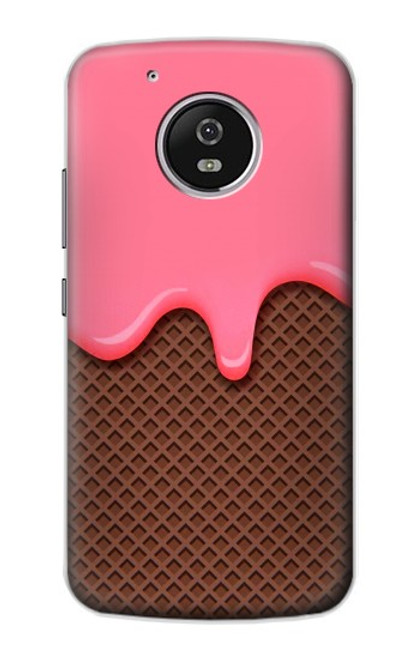S3754 Strawberry Ice Cream Cone Case For Motorola Moto G5