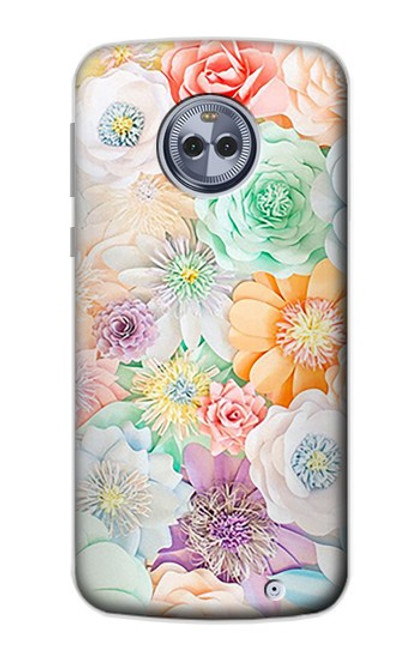 S3705 Pastel Floral Flower Case For Motorola Moto X4