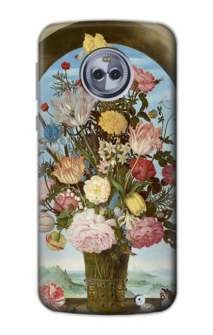 S3749 Vase of Flowers Case For Motorola Moto X4