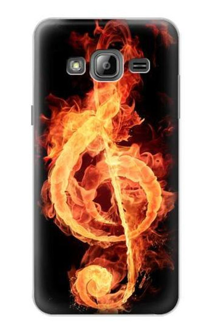 S0493 Music Note Burn Case For Samsung Galaxy J3 (2016)